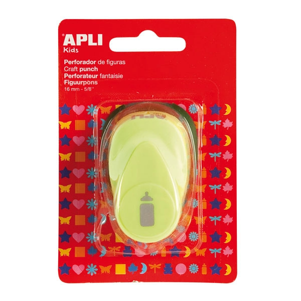 PERFORADORA PAPEL BIBERON VERDE 16MM APLI REF. 13634 PERFORADORA PAPEL BIBERON VERDE 16MM APLI REF. 13634