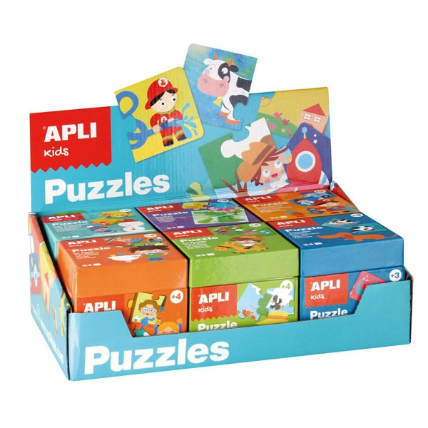 CAJA EXPOSITOR PUZZLE AZUL 6U 24PIEZAS APLI REF. 13856 CAJA EXPOSITOR PUZZLE AZUL 6U 24PIEZAS APLI REF. 13856