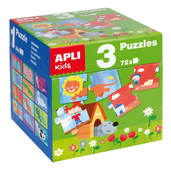 CAJA CUBO 3 PUZZLES APLI REF. 14114 CAJA CUBO 3 PUZZLES APLI REF. 14114