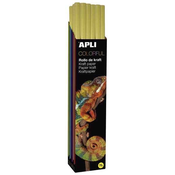 ROLLO PAPEL KRAFT 1 X 10M. AMARILLO APLI REF. 14430 ROLLO PAPEL KRAFT 1 X 10M. AMARILLO APLI REF. 14430