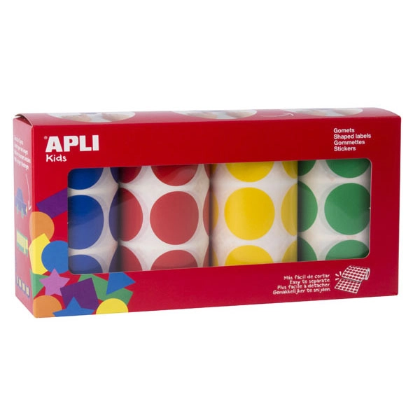 PACK 4ROLLO GOMET Ø33 AZ/RO/AM/VE 2832U APLI REF. 14769 PACK 4ROLLO GOMET Ø33 AZ/RO/AM/VE 2832U APLI REF. 14769