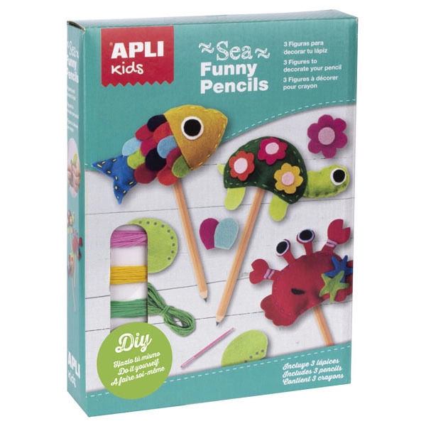 CAJA KIT SEA FUNNY PENCILS FIELTRO 3U APLI REF. 15142 CAJA KIT SEA FUNNY PENCILS FIELTRO 3U APLI REF. 15142