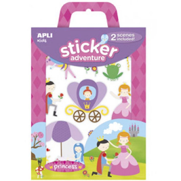 CAJA STICKER ADVENTURE PRINCESA 2U APLI REF. 15167 CAJA STICKER ADVENTURE PRINCESA 2U APLI REF. 15167