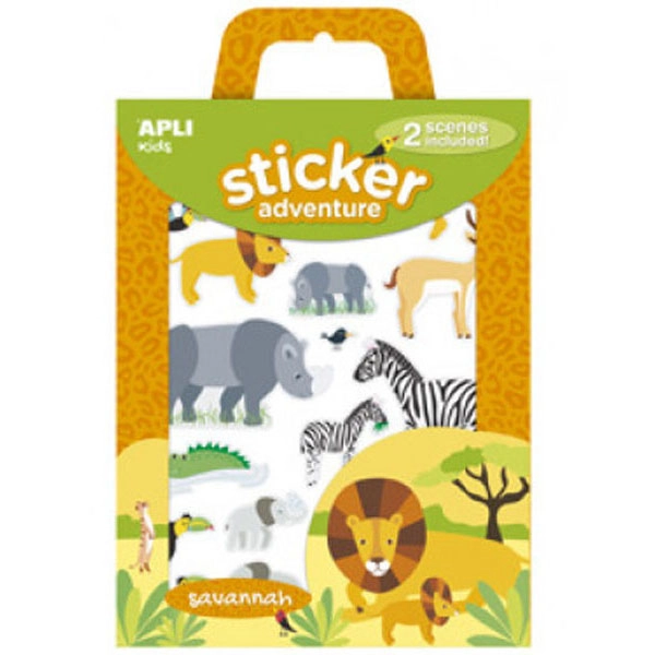 CAJA STICKER ADVENTURE SABANNAH 2U APLI REF. 15168 CAJA STICKER ADVENTURE SABANNAH 2U APLI REF. 15168
