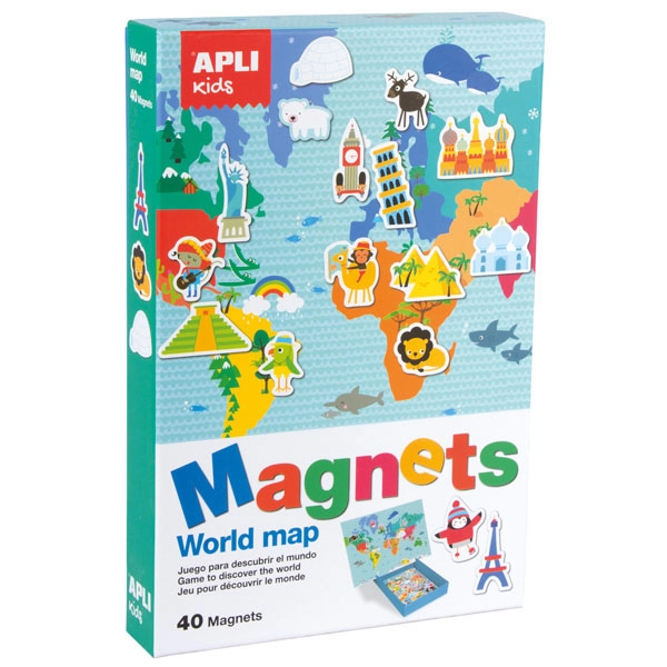 CAJA MAGNETICO MAPA MUNDI 40U APLI REF. 16494 CAJA MAGNETICO MAPA MUNDI 40U APLI REF. 16494