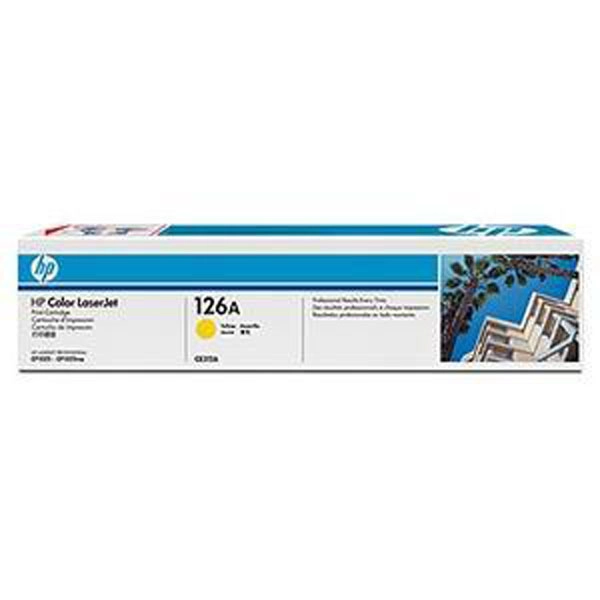HP 126A (CE312A) TONER ORIGINAL AMARILLO 20387 HP 126A (CE312A) TONER ORIGINAL AMARILLO 20387