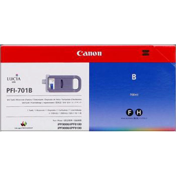 CANON IPF9000 DEPÓSITO DE TINTA AZUL PIGMENTADA (700 ML) PFI 701 B CANON IPF9000 DEPÓSITO DE TINTA AZUL PIGMENTADA (700 ML) PFI 701 B