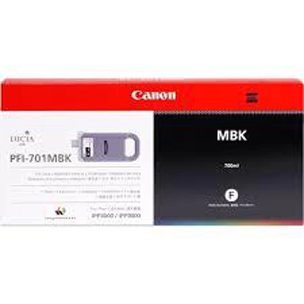 CANON IPF9000 DEPÓSITO DE TINTA NEGRA MATE PIGMENTADA (700 ML) PFI 701 MBK CANON IPF9000 DEPÓSITO DE TINTA NEGRA MATE PIGMENTADA (700 ML) PFI 701 MBK