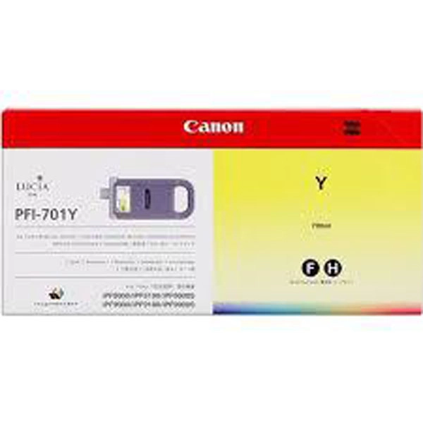 CANON IPF9000 DEPÓSITO DE TINTA AMARILLA PIGMENTADA (700 ML) PFI 701 Y CANON IPF9000 DEPÓSITO DE TINTA AMARILLA PIGMENTADA (700 ML) PFI 701 Y