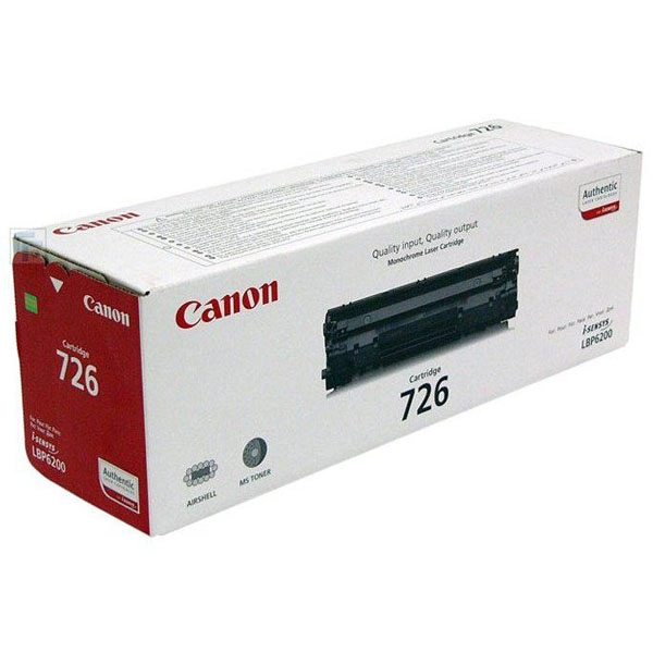 CANON CRG726 (3483B002AA) TONER ORIGINAL NEGRO 21211 CANON CRG726 (3483B002AA) TONER ORIGINAL NEGRO 21211