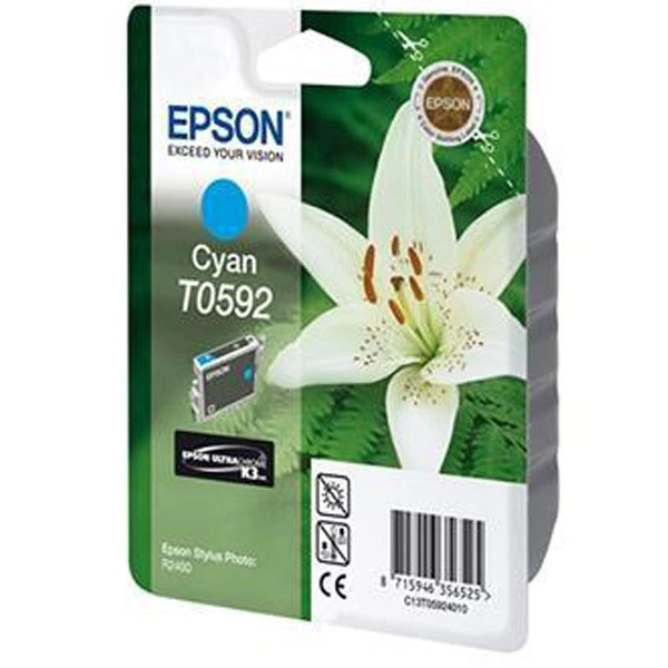 EPSON T0592 (C13T05924010) TINTA ORIGINAL CYAN 21431 EPSON T0592 (C13T05924010) TINTA ORIGINAL CYAN 21431