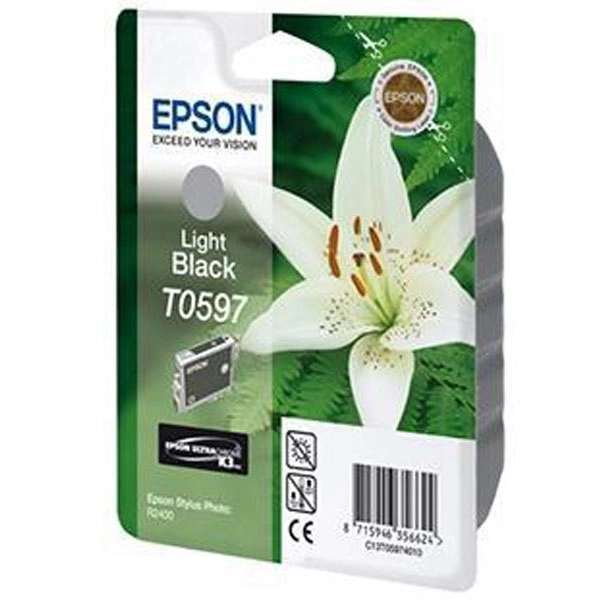 EPSON T0597 (C13T05974010) TINTA ORIGINAL GRIS 21436 EPSON T0597 (C13T05974010) TINTA ORIGINAL GRIS 21436