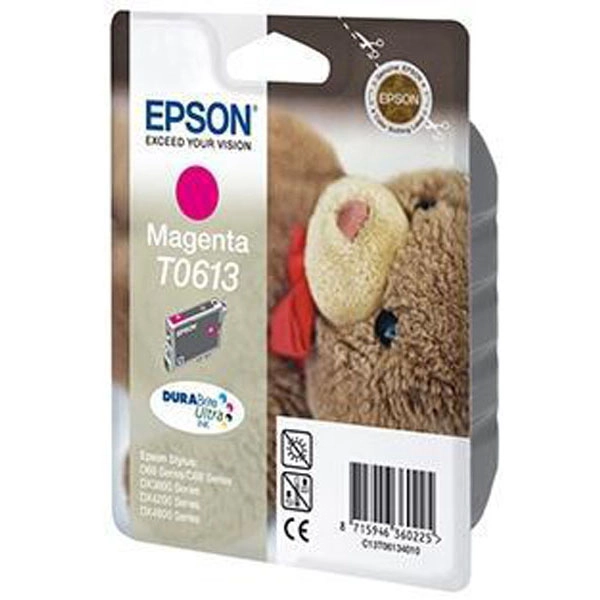 EPSON T0613 (C13T06134010) TINTA ORIGINAL MAGENTA 21442 EPSON T0613 (C13T06134010) TINTA ORIGINAL MAGENTA 21442