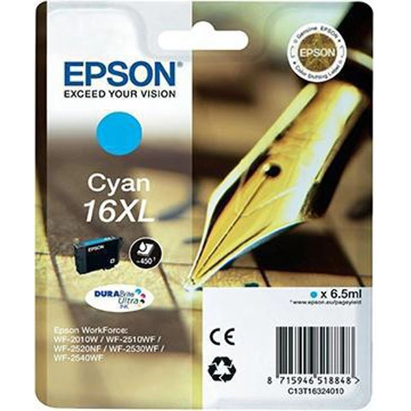 EPSON Nº16XL (C13T16324012) TINTA ORIGINAL CYAN 21569 EPSON Nº16XL (C13T16324012) TINTA ORIGINAL CYAN 21569