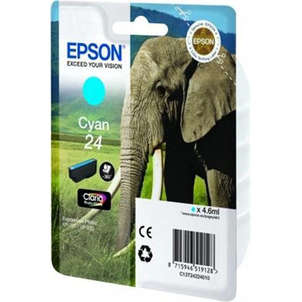 EPSON C13T24224012 (C13T24224012) TINTA ORIGINAL CYAN 21598 EPSON C13T24224012 (C13T24224012) TINTA ORIGINAL CYAN 21598