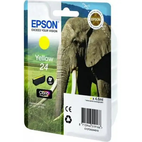 EPSON C13T24244012 (C13T24244012) TINTA ORIGINAL AMARILLO 21602 EPSON C13T24244012 (C13T24244012) TINTA ORIGINAL AMARILLO 21602