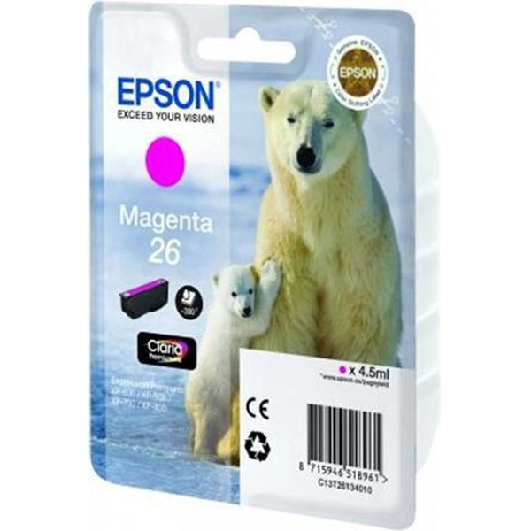 EPSON 26 (C13T26134012) TINTA ORIGINAL MAGENTA 21630 EPSON 26 (C13T26134012) TINTA ORIGINAL MAGENTA 21630