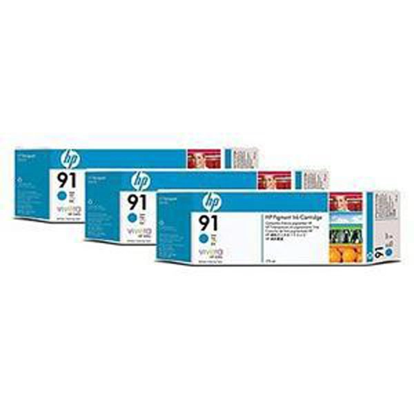 HP 91 PACK3 (C9483A) TINTA ORIGINAL CYAN 22045 HP 91 PACK3 (C9483A) TINTA ORIGINAL CYAN 22045