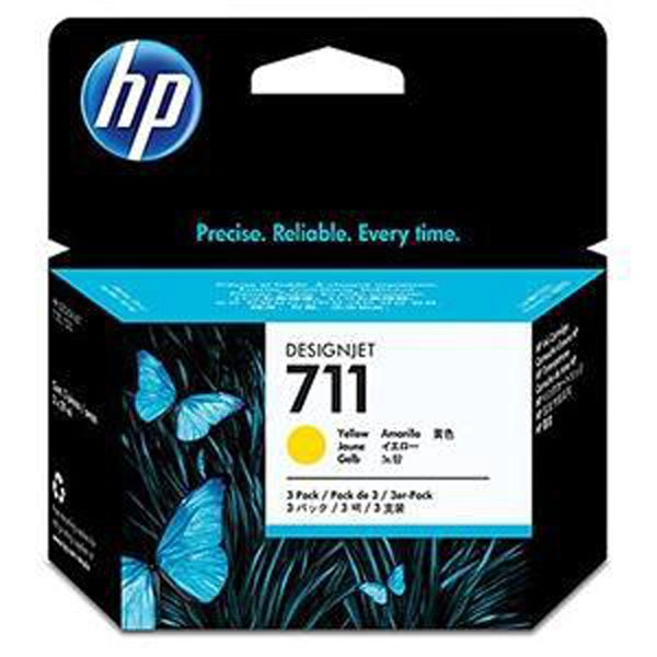 HP Nº711 PACK (CZ136A) TINTA ORIGINAL AMARILLO 22100 HP Nº711 PACK (CZ136A) TINTA ORIGINAL AMARILLO 22100