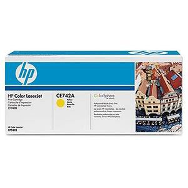HP 307A (CE742A) TONER ORIGINAL AMARILLO 22243 HP 307A (CE742A) TONER ORIGINAL AMARILLO 22243