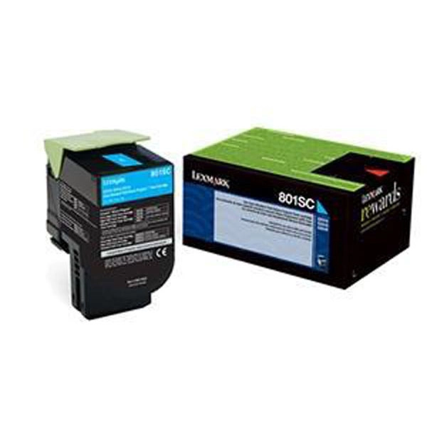 LEXMARK 80C2SC0 (80C2SC0/80C2SCE) TONER ORIGINAL CYAN 22752 LEXMARK 80C2SC0 (80C2SC0/80C2SCE) TONER ORIGINAL CYAN 22752