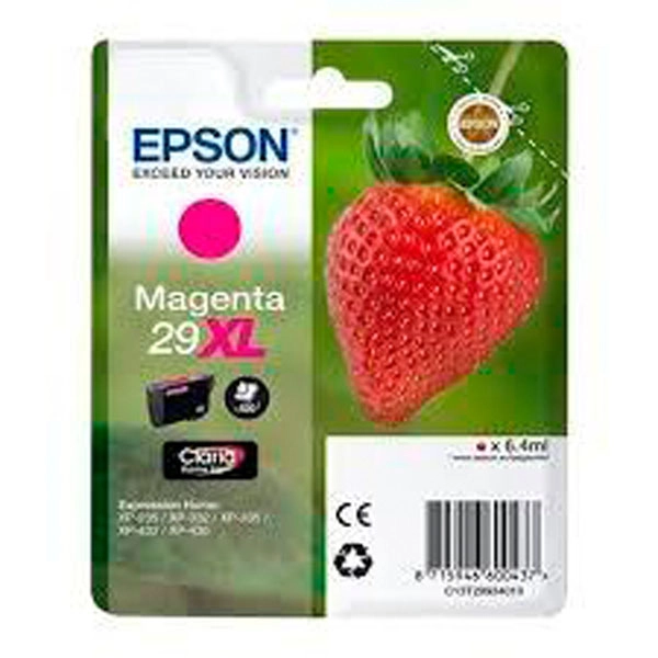 EPSON Nº29XL (C13T29934012) TINTA ORIGINAL MAGENTA 25057 EPSON Nº29XL (C13T29934012) TINTA ORIGINAL MAGENTA 25057