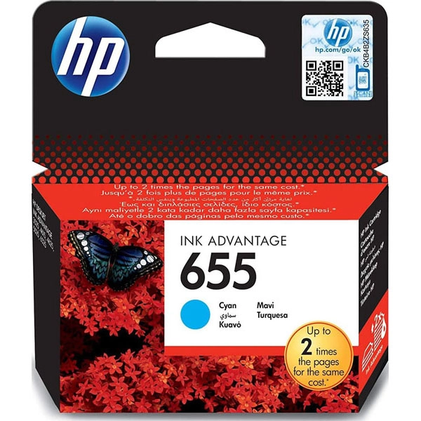 HP TINTA CIAN DESKJET 4615 4625 5525 6525 Nº 655 HP TINTA CIAN DESKJET 4615 4625 5525 6525 Nº 655