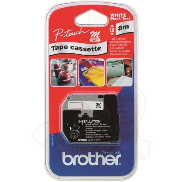 BROTHER CINTA ROTULADORA NO LAMINADA BLANCO/NEGRO 8M 9MM P-T BROTHER CINTA ROTULADORA NO LAMINADA BLANCO/NEGRO 8M 9MM P-T
