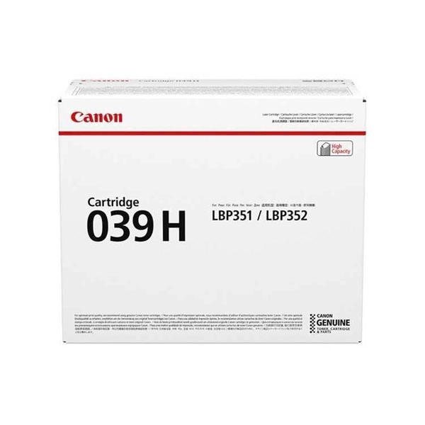 CANON 039H (0288C001) TONER ORIGINAL NEGRO 26999 CANON 039H (0288C001) TONER ORIGINAL NEGRO 26999