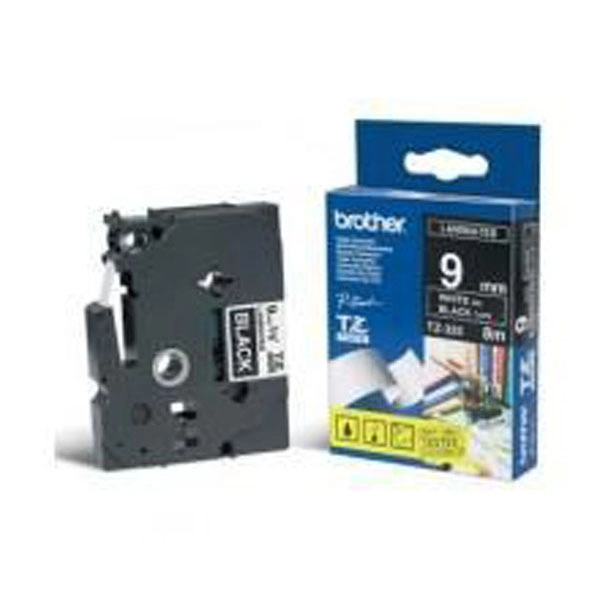 BROTHER CINTA LAMINADA NEGRO / BLANCO 9 MM BROTHER CINTA LAMINADA NEGRO / BLANCO 9 MM