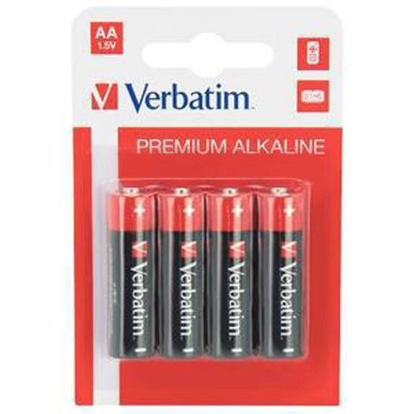 VERBATIM PILAS ALCALINAS AA - LR6 - PACK 4 UDS VERBATIM PILAS ALCALINAS AA - LR6 - PACK 4 UDS