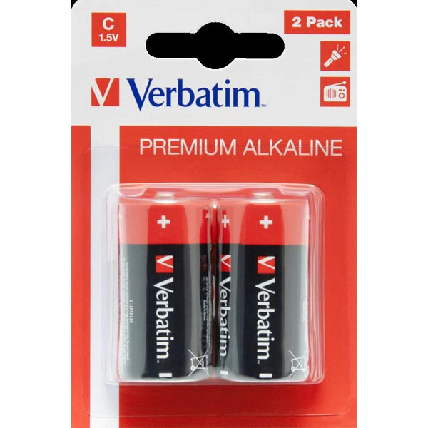 VERBATIM PILAS ALCALINAS C - LR14 - PACK 2 UDS VERBATIM PILAS ALCALINAS C - LR14 - PACK 2 UDS