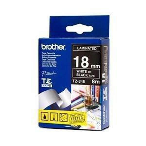 BROTHER CINTA SEGURIDAD BLANCO/NEGRO 8M, 18MM BROTHER CINTA SEGURIDAD BLANCO/NEGRO 8M, 18MM