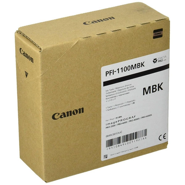 CANON PFI-1100MBK (0849C001AA) TINTA ORIGINAL NEGRO 27380 CANON PFI-1100MBK (0849C001AA) TINTA ORIGINAL NEGRO 27380