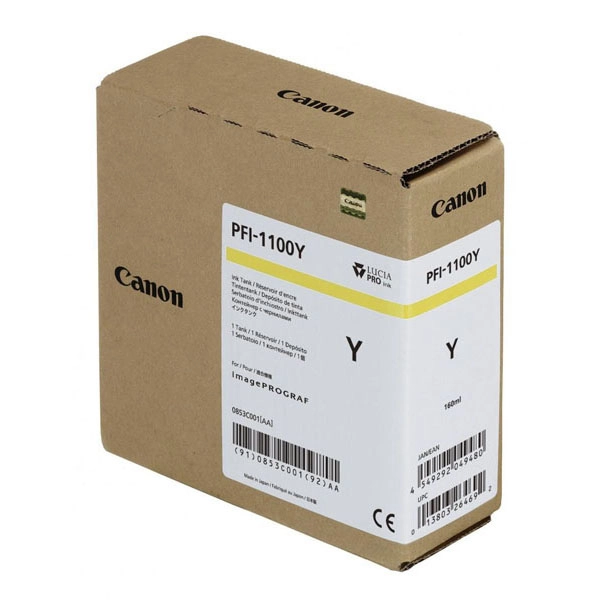 CANON PFI-1100Y (0853C001AA) TINTA ORIGINAL AMARILLO 27384 CANON PFI-1100Y (0853C001AA) TINTA ORIGINAL AMARILLO 27384