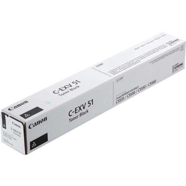 CANON CEXV51BK (0481C002) TONER ORIGINAL NEGRO 27401 CANON CEXV51BK (0481C002) TONER ORIGINAL NEGRO 27401