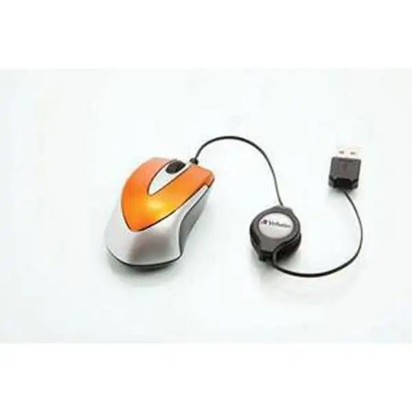 VERBATIM RATÓN OPTICO DE VIAJE GO MINI. DISEÑO ULTRAPORTÁTIL. CABLE USB RETRÁCTIL. COLOR NARANJA VERBATIM RATÓN OPTICO DE VIAJE GO MINI. DISEÑO ULTRAPORTÁTIL. CABLE USB RETRÁCTIL. COLOR NARANJA
