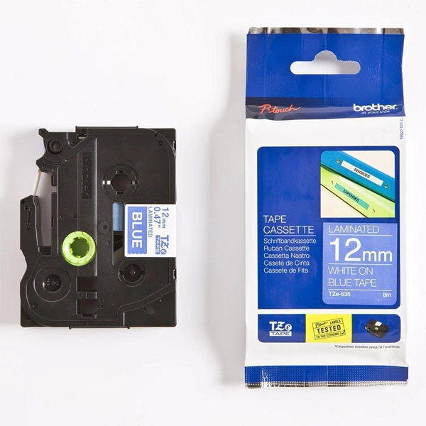 BROTHER CINTA ROTULADORA LAMINADA AZUL/BLANCO 12MM BROTHER CINTA ROTULADORA LAMINADA AZUL/BLANCO 12MM