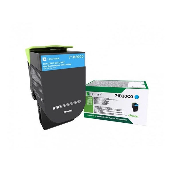 LEXMARK 71B20C0 (71B20C0) TONER ORIGINAL CYAN 27651 LEXMARK 71B20C0 (71B20C0) TONER ORIGINAL CYAN 27651