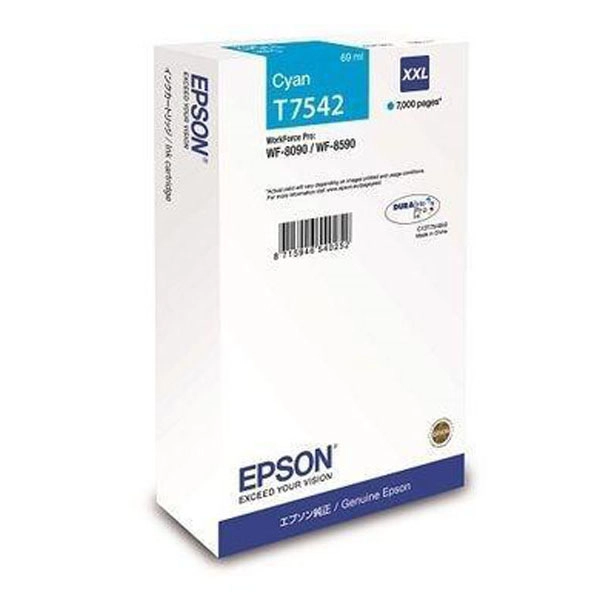 EPSON T754240 (C13T754240) TINTA ORIGINAL CYAN 27678 EPSON T754240 (C13T754240) TINTA ORIGINAL CYAN 27678