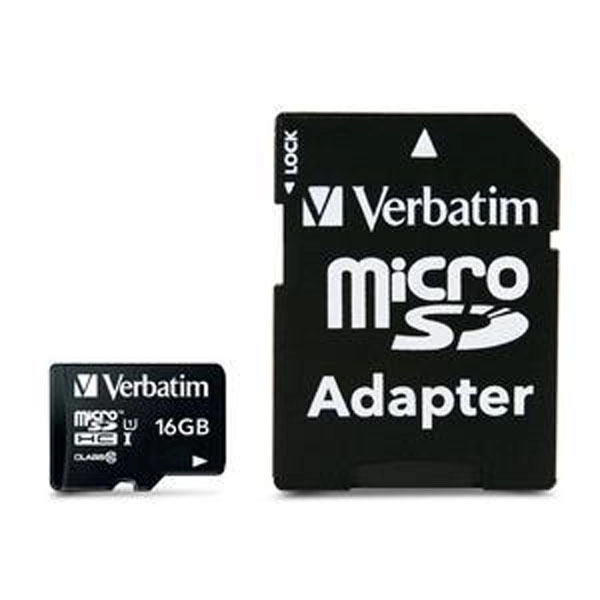 VERBATIM MICRO SDHC 16 GB - CLASE 10 CON ADAPTADOR VERBATIM MICRO SDHC 16 GB - CLASE 10 CON ADAPTADOR