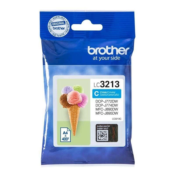 BROTHER LC3213C (LC3213C) TINTA ORIGINAL CYAN 27987 BROTHER LC3213C (LC3213C) TINTA ORIGINAL CYAN 27987