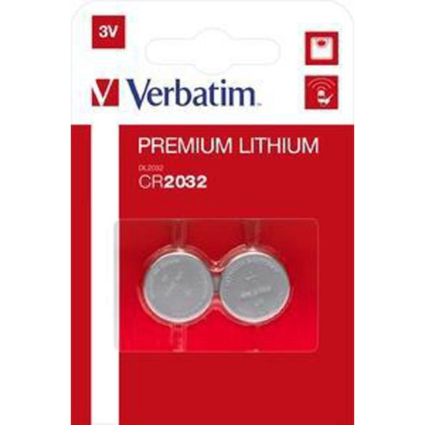 VERBATIM PILAS PLANAS LITIO CR2032 (PACK 2 UDS) VERBATIM PILAS PLANAS LITIO CR2032 (PACK 2 UDS)