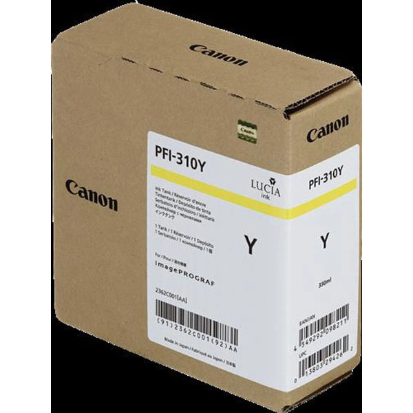 CANON PFI-310Y (2362C001AA) TINTA ORIGINAL AMARILLO 28496 CANON PFI-310Y (2362C001AA) TINTA ORIGINAL AMARILLO 28496