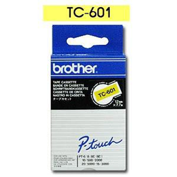 BROTHER CINTA ROTULADORA AMARILLO / NEGRO 12MM BROTHER CINTA ROTULADORA AMARILLO / NEGRO 12MM