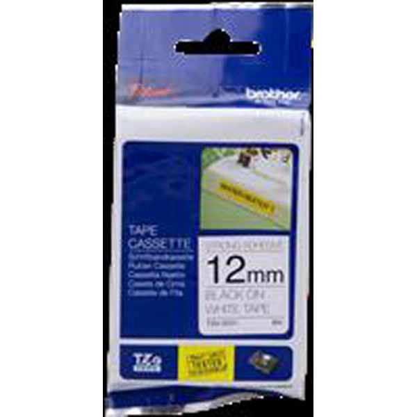 BROTHER CINTA LAMINADA BLANCO / NEGRO (SUPERADHESIVA) 12MM BROTHER CINTA LAMINADA BLANCO / NEGRO (SUPERADHESIVA) 12MM
