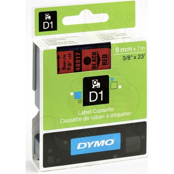 DYMO 40917 (S0720720) 9MM CINTA PLÁSTICA NEGRO SOBRE ROJO DYMO 40917 (S0720720) 9MM CINTA PLÁSTICA NEGRO SOBRE ROJO