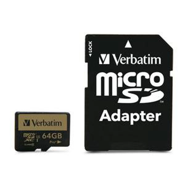 VERBATIM PRO+ U3 64GB MICRO SDXC CARD CON ADAPTADOR VERBATIM PRO+ U3 64GB MICRO SDXC CARD CON ADAPTADOR