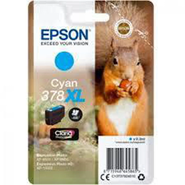 EPSON Nº378XL (C13T37924010) TINTA ORIGINAL CYAN 29500 EPSON Nº378XL (C13T37924010) TINTA ORIGINAL CYAN 29500