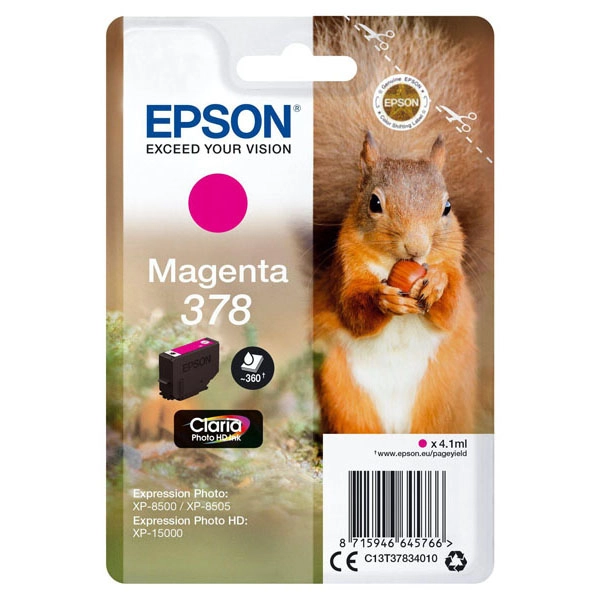 EPSON Nº378 (C13T37834010) TINTA ORIGINAL MAGENTA 29505 EPSON Nº378 (C13T37834010) TINTA ORIGINAL MAGENTA 29505